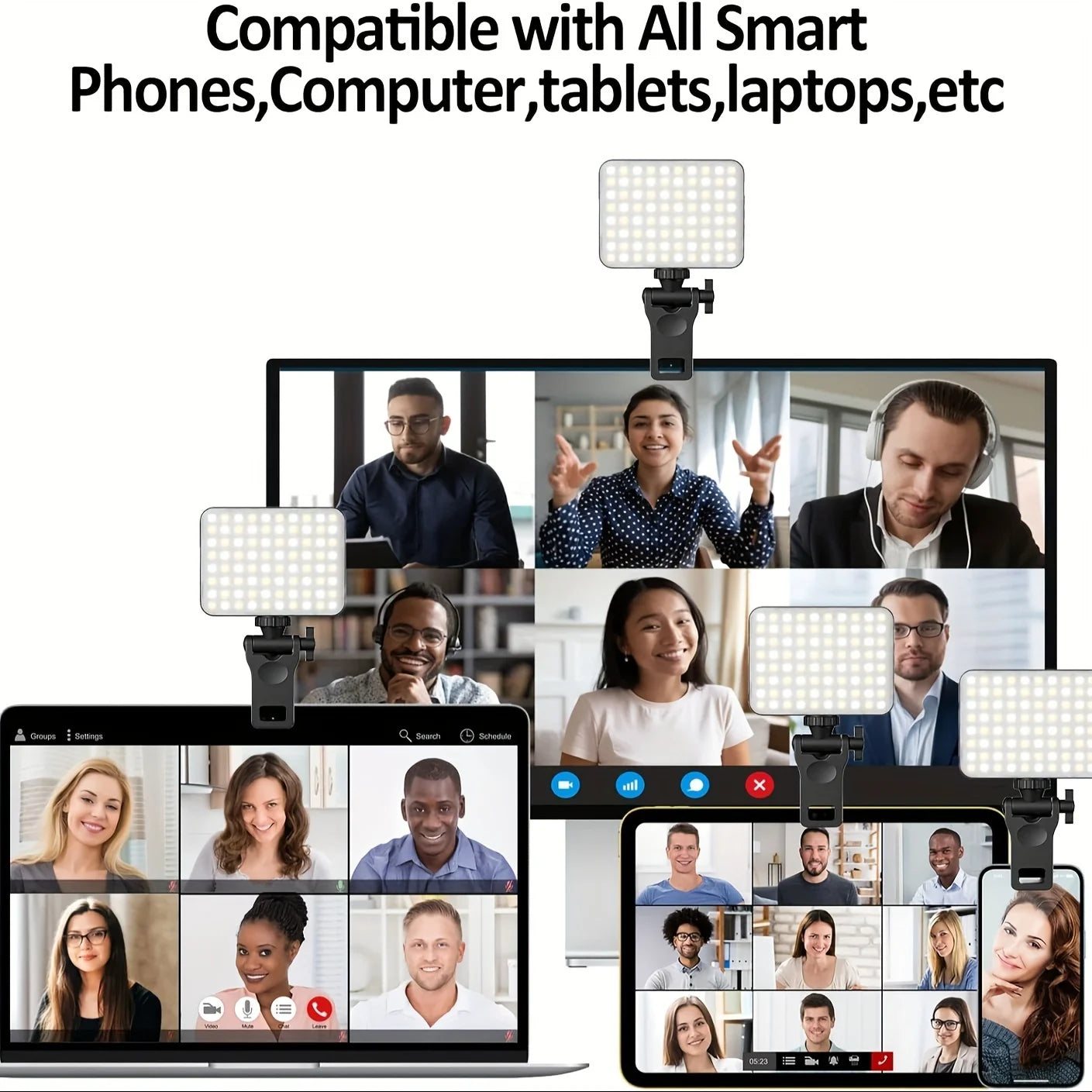 MagClip Rechargeable LED Selfie Light